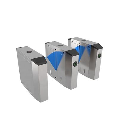 calidad  High security RFID face recognition fingerprint access control flap turnstile barrier gate for gym and park fábrica