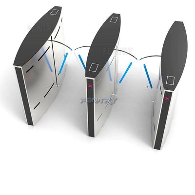 calidad  304 Stainless Steel ESD Entrance Systems Designer Turnstile Smart Waist Industrial Security Gate Flap Barrier fábrica