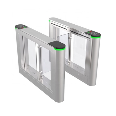 Puerta de cristal de la barrera del oscilación de la huella dactilar del torniquete del QR Code del escáner de cara del reconocimiento de la tarjeta biométrica del control de acceso RFID