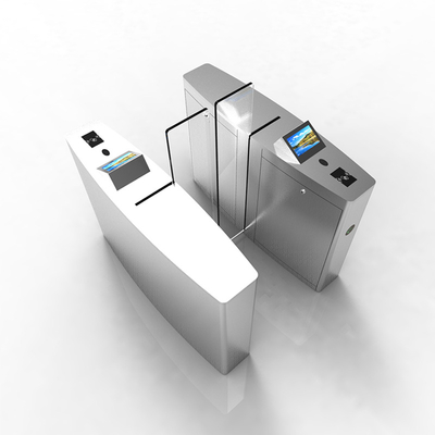 Puerta peatonal automática de acero inoxidable elegante que resbala el torniquete