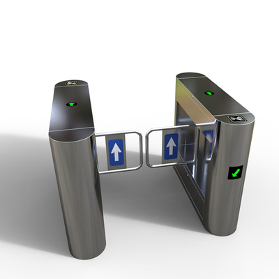 puerta de oscilación de acero inoxidable de la barrera del torniquete del reconocimiento de cara de la puerta 304 automáticos